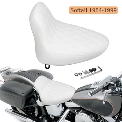 US Driver Rider Solo Seat For Harley Heritage Softail Custom FXSTC FXSTS Fat Boy Foto 1 de 4