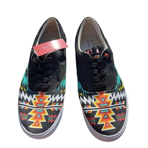 Bucketfeet SNEAKERS HERRENGRÖSSE 9 DAMENGRÖSSE 10,5 ARCHER AZTEKENMUSTER LEINEN NEU MIT ETIKETT - Bild 1 von 6
