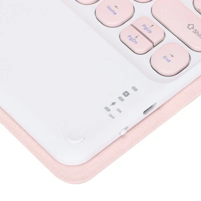 Keyboard Case 10in Round Keycap Touch Wireless Keypads With Silicone Case For I☚ - Image 1 of 4