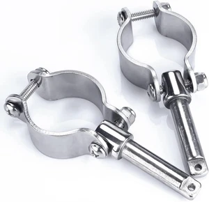 smartmarine 2X 316 Stainless Steel Clamp on Oarlocks or Metallic  - Picture 1 of 9