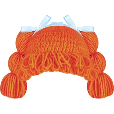 Disfraz de repollo de Halloween peluca para bebé - lindo accesorio de hilo naranja Foto 1 de 4