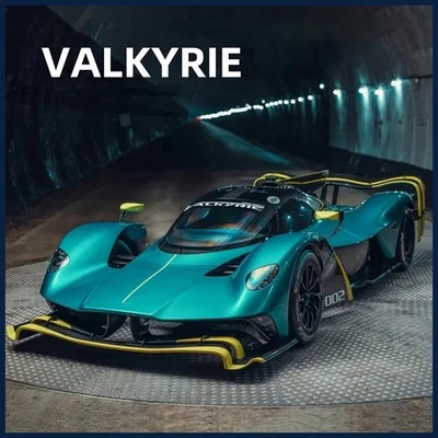 1:24 Aston Martin Valkyrie Spider Diecast Coche Modelo Sonido Luz Navidad Juguete Regalo Foto 1 de 4