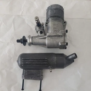 Vintage OS MAX FP 40 Nitro Aeroplane Engine,Aircraft Engine + exhaust - Picture 1 of 11