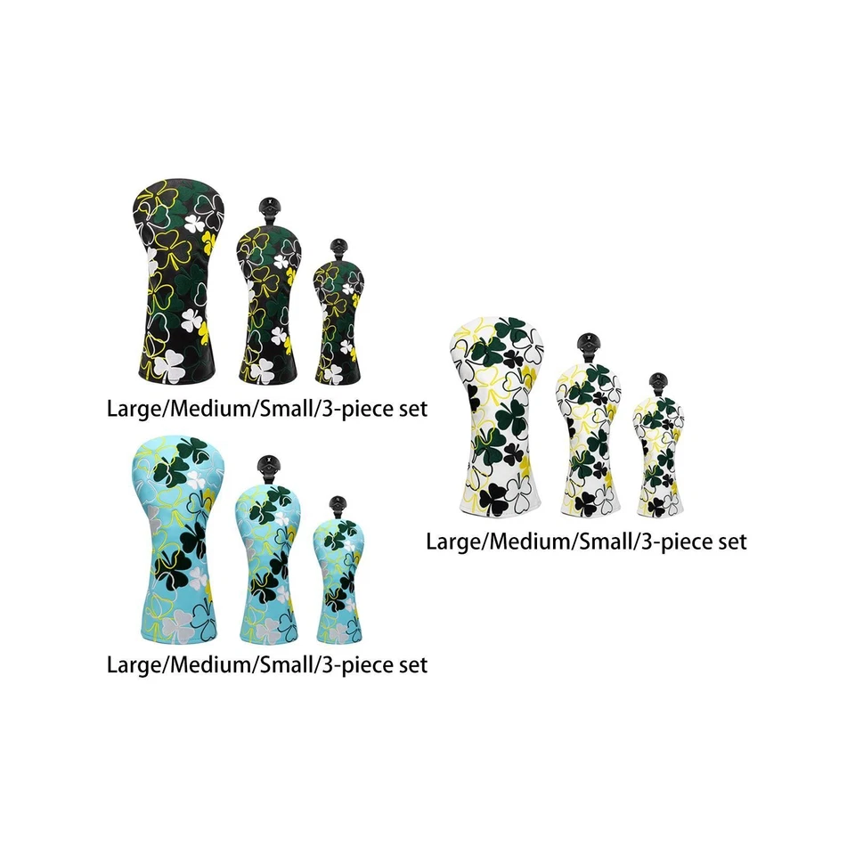 Couvre-tête de Golf Housses de Protection En Bois de Golf En Cuir PU avec - Photo 1/1