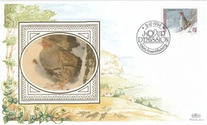 Birds Grey Partridge Luxembourg Benham FDC 1994 CLEARANCE (151011) - Picture 1 of 1