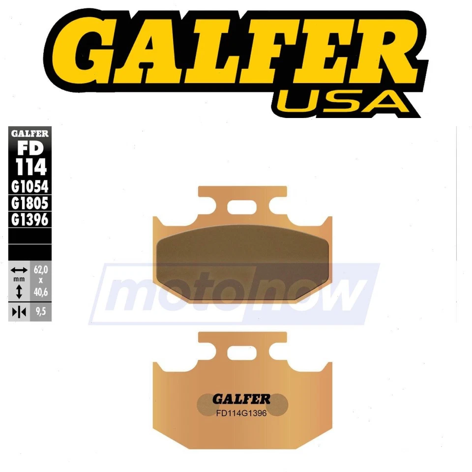Galfer Brakes Rear HH Sintered Brake Pads for 1993-1996 Kawasaki KLX650R - ic Foto 1 de 4