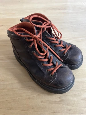 VTG Women’s American Eagle Leather Boots Size 8 Brown And Orange - Image 1 of 4