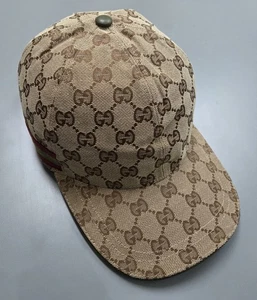 Gucci Beige Monogram Cap (Size M) - Picture 1 of 9