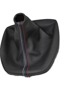 ADATTO PER BMW E36 E46 Z3 E34 GHETTA COMPATTA PELLE TRI PUNTO CUSTOM NUOVO MADE IN UK - Foto 1 di 3