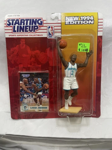1994 Kenner Starting Lineup - Larry Johnson - Charlotte Hornets - SLU Cover