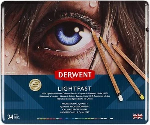 MATITE DERWENT LIGHTFAST PENCILS – BOX METALLO 24 COLORI - Imagen 1 de 6