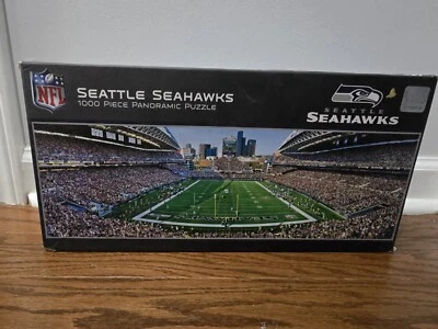 NFL Seattle Seahawks Stadium Panoramic Jigsaw Puzzle, 1000 Pcs. Open Box - Image 1 of 4