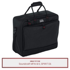 Gator Cases Padded Nylon Equipment Bag fits Soundcraft Mfxi 8/2 Spirit E6 Mixers
