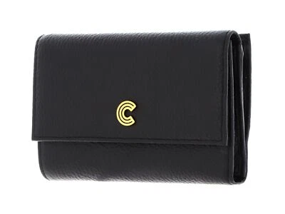 COCCINELLE Wallet Grained Leather Noir - Photo 1/4