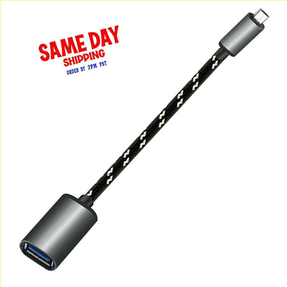 Superior Quality Type-C OTG Cable Male To Type-A Adapter Connector f LG G2 Phone Foto 1 de 1