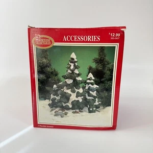 Dickens Collectables Christmas Accessories Snow Covered Pine Tree Grove 385-0807 - Picture 1 of 7