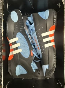 Adidas D.O.N. Uomo Taglia 10.5 EDIZIONE 5 nuovo con scatola senza coperchio nero/ftwwht/blu - Foto 1 di 5