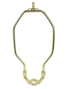 ARPA PANTALLA LÁMPARA LATÓN PULIDO RESISTENTE 15" - Imagen 1 de 2