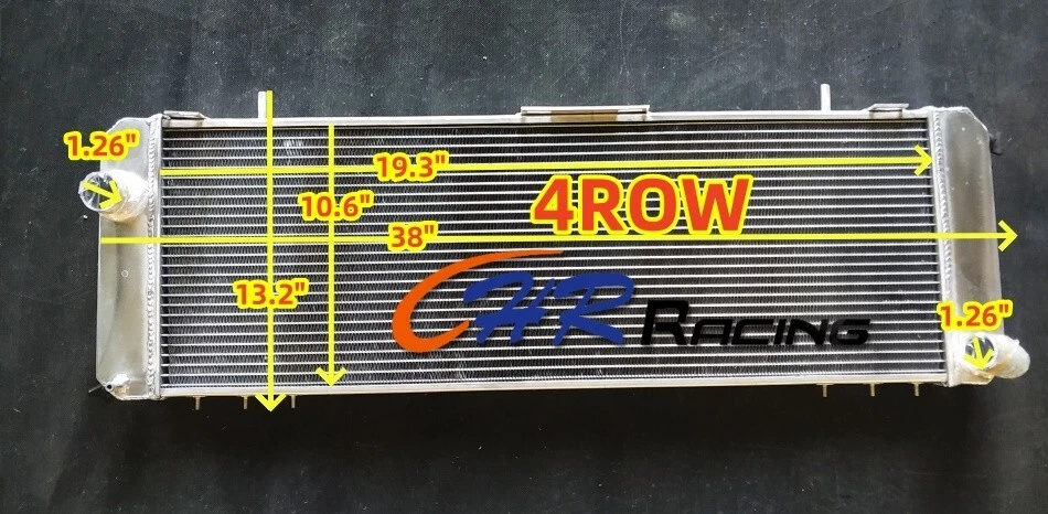 4ROW Aluminium Radiator For 1988-2001 Jeep Cherokee XJ 2.5 TD Tdi MANUAL — 第 1/4 张图片