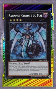 Bahamut Colonie du Mal HA07-FR024 Ténèbres Dragon XYZ Effet Niveau 4 YGO - Foto 1 di 1
