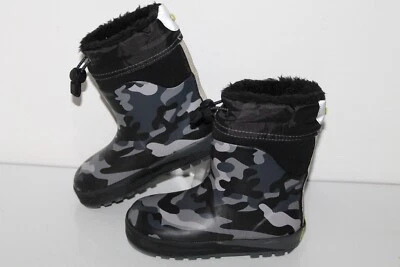 Botas de Lluvia Western Chief Camufladas, Negro Camuflaje/Pelineado, Para Niños EE. UU. Talla 9/10C Foto 1 de 4