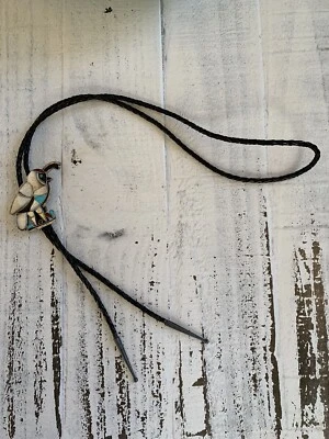 Corbata vintage Southwestern, Lg codorniz Bolo Foto 1 de 4