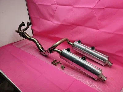 99 Husqvarna Te410 Te 410 Doble Escape Completo Cabezal Silenciadores Tubería OEM Foto 1 de 4