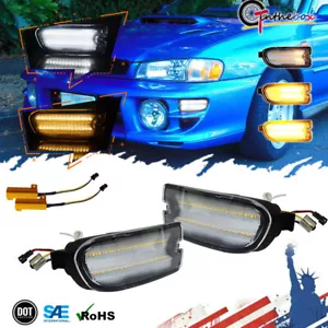Luces de señal de giro LED DRL transparentes para Subaru Impreza 1999 2000 2001 2X - Imagen 1 de 12