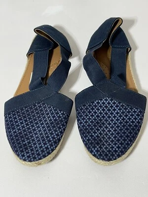 American Eagle Stretch Strappy Blue Close Toe Slip On  Women's SZ 8.5 Shoes - Image 1 of 4
