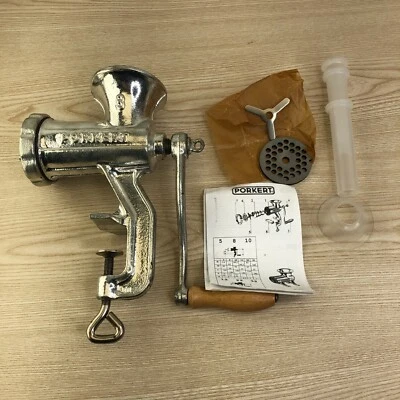 PORKERT MEAT MINCER 8 Deluxe Set Mountable Sausage Maker Grinder Deluxe Set - Image 1 of 4