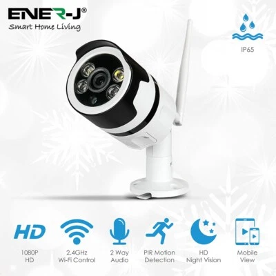 Smart WiFi Outdoor Bullet IP Camera, 1080P HD - Image 1 of 4