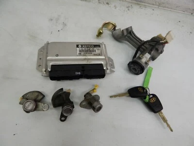 Hyundai Getz BJ2004 1,3 63KW Centralina Motore 39106-22160 Set Serrature F91456 - Immagine 1 di 4
