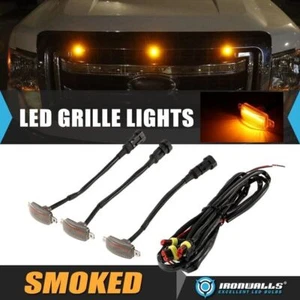 Luces de circulación 3 piezas de rejilla LED ámbar estilo Raptor para Ford Bronco 2021-2023 - Imagen 1 de 12