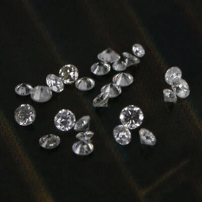 Natural Diamond For Love EF-Color VS1 Clarity 1.3mm Round Cut 0.50ct/50 Pcs Lot - Image 1 of 4