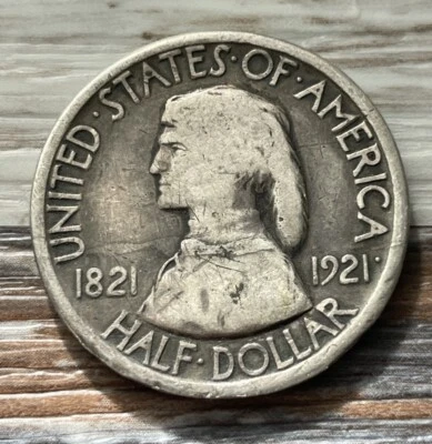 1922 Missouri Commemorative | Circ | Silver Half Dollar | Philadelphia - Image 1 of 2