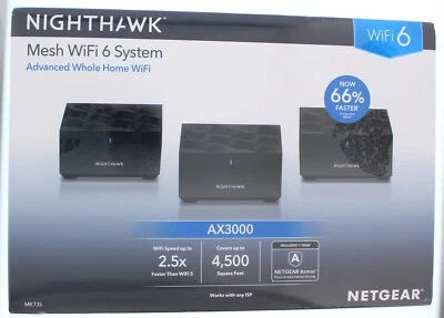 Nighthawk Mesh WiFi 6 System AX3000  - Image 1 of 4