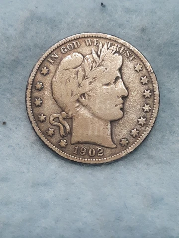 1902 ~ BARBER HALF DOLLAR ~ F Cover