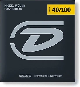 Cuerdas de bajo Dunlop Nickel de 4 cuerdas 40-100, DBN40100 - Imagen 1 de 1