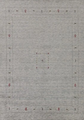 Little Character/ Animal Gabbeh Living Room Rug 9x12 Wool Handmade Oriental Rug - Image 1 of 4