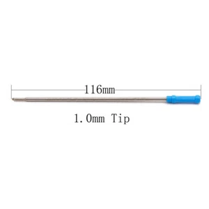 4.5" 116mm Long Ballpoint metal Pen Refill for Cross 8513 8511 Tip:1.0mm Ballpen - Picture 1 of 26