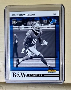 Jameson Williams 2022 Panini NFL Black & White Rookies #7 Football Card 1 of 649 - Picture 1 of 2
