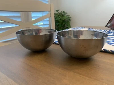 Juego de 2 cuencos pequeños de acero inoxidable IKEA Foto 1 de 4