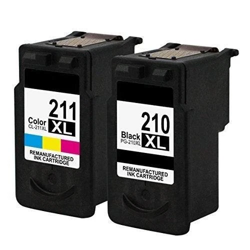 2 PACOTES DE TINTA PG- 210XL CL-211XL para Canon PIXMA MP240 MP250 MP480 MP490 - Imagem 1 de 4