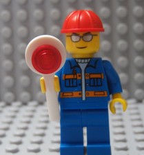 Lego Classic City Town Construction Worker Flagger