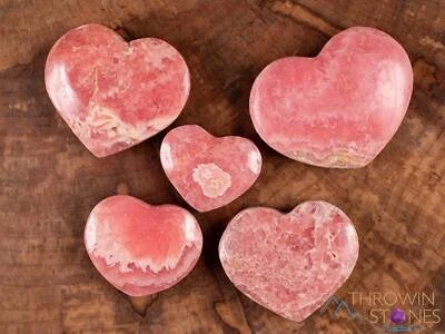 Corazón de cristal de rodocrosita rosa - cuidado personal, regalo de mamá, piedras curativas, E1948 Foto 1 de 4