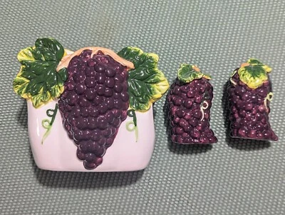 Juego de mesa de cerámica fina pintada a mano de uva KMC Foto 1 de 4