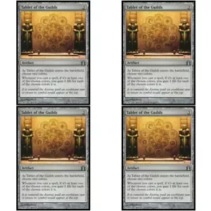 4 x TABLETA DE LOS GREMIOS CASI NUEVA Regreso a Rávnica Magic The Gathering Gris - Artefacto Unc - Imagen 1 de 1