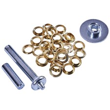 30 pairs of aluminium eyelets Tarpaulin//awning eyelet repair kit 12.5mm tool