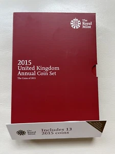 2015 United Kingdom UK Royal Mint Annual Coin Set Mint Condition - Picture 1 of 6