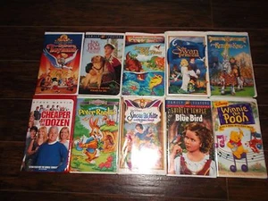 10 Variety Children's & Family / Disney Movies VHS Tapes All In Good Condition. - Picture 1 of 7